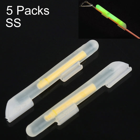 5 Packs OCEAN SUN Clip-On Luminous Float Night Fishing Light Stick, SS, Fits Rod Tip 0.6-1.4mm
