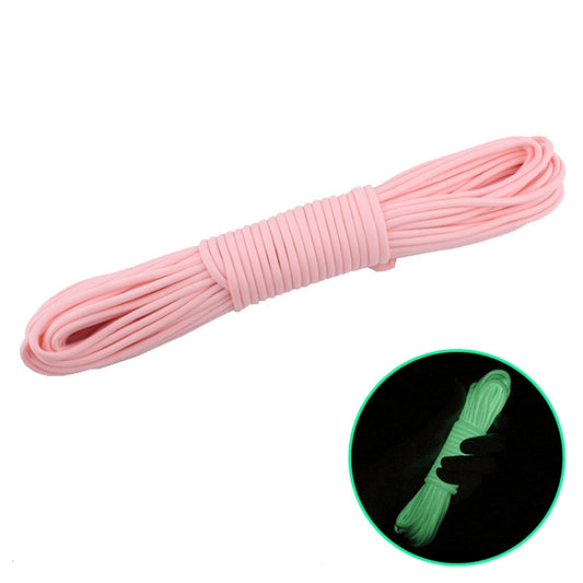 20m 9-Core Nylon+Polyester Full-light Outdoor Camping Tent Rescue Bundled Fluorescent Climbing Rope