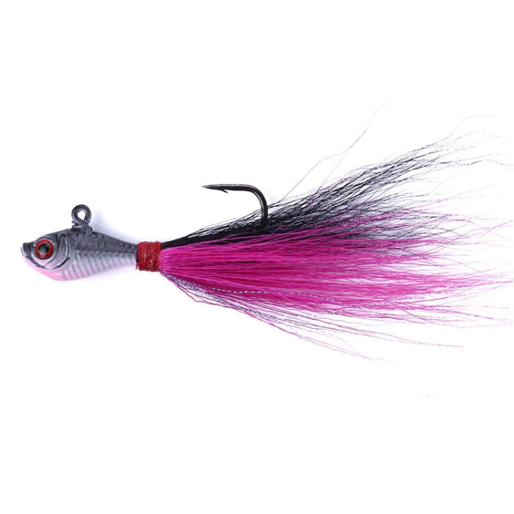 HENGJIA 7cm/25g Tied Wire Fishing Artificial Lures Lead Fish Treble Hooks Baits