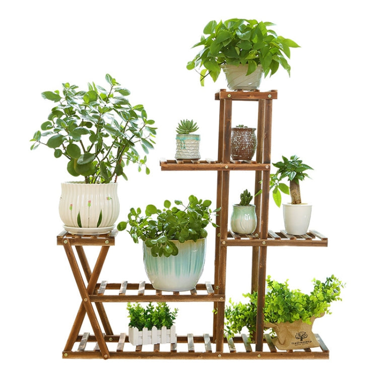 Wooden Plant Flower Display Stand Wood Pot Shelf Storage Rack