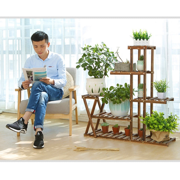 Wooden Plant Flower Display Stand Wood Pot Shelf Storage Rack