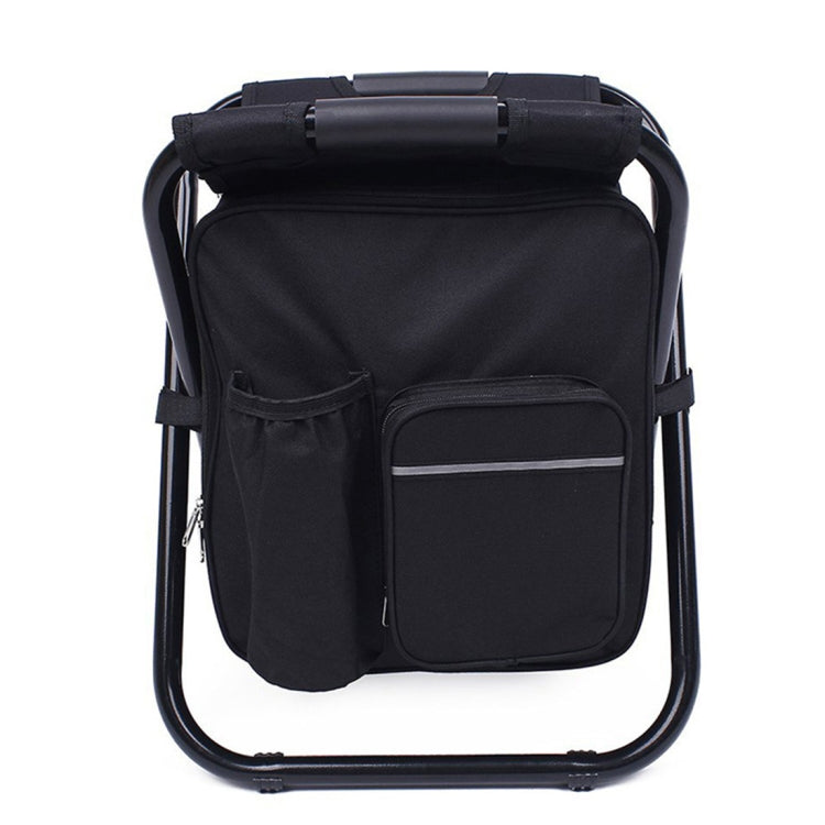 Outdoor Portable Folding Camping Chair Light Fishing Beach Chair Stainless Steel Pipe Folding Chair with Ice Bag