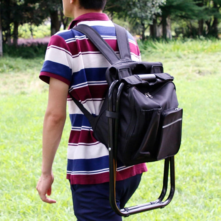 Outdoor Portable Folding Camping Chair Light Fishing Beach Chair Stainless Steel Pipe Folding Chair with Ice Bag