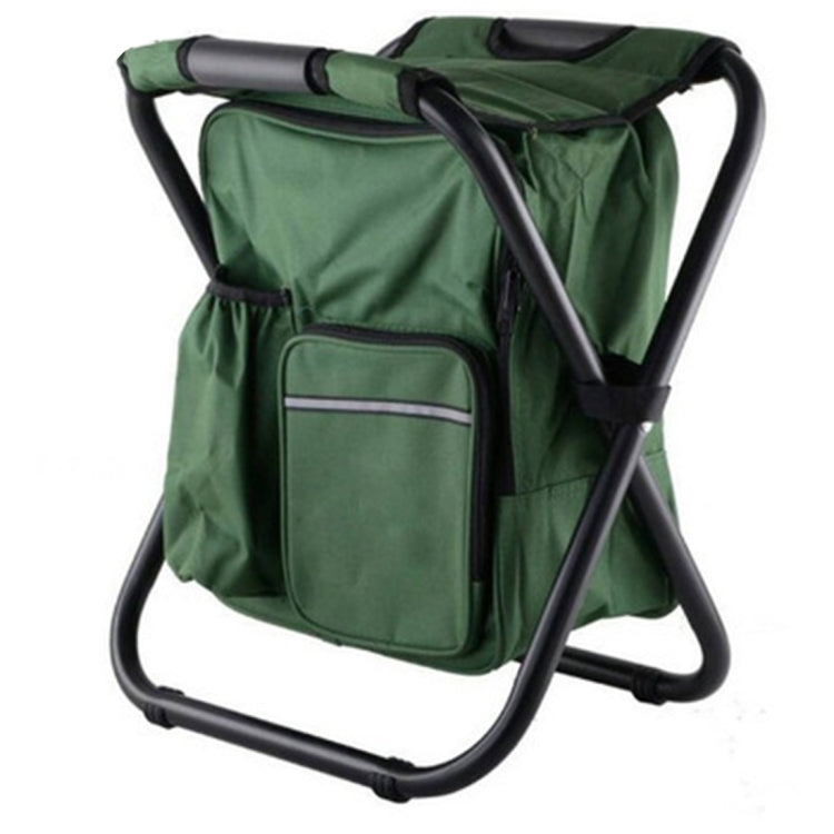 Outdoor Portable Folding Camping Chair Light Fishing Beach Chair Stainless Steel Pipe Folding Chair with Ice Bag