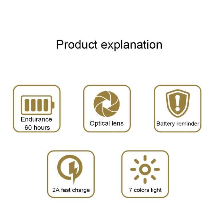 A0 IPX5 Waterproof Seven-color Bicycle USB Charging High Brightness Taillight