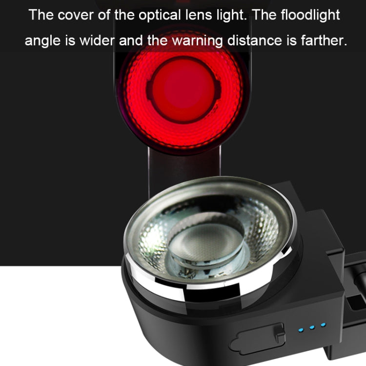 A0 IPX5 Waterproof Seven-color Bicycle USB Charging High Brightness Taillight