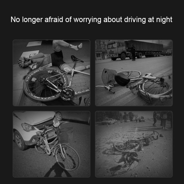 A0 IPX5 Waterproof Seven-color Bicycle USB Charging High Brightness Taillight