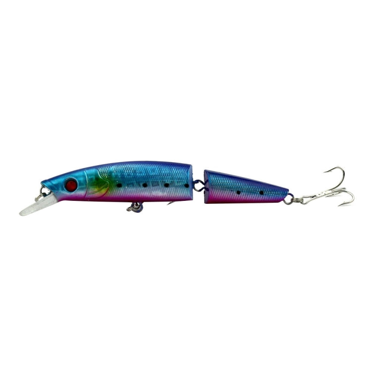 HENGJIA JM007-X 14cm 20.2g 2-section Plastic Hard Baits Artificial Fishing Lures with Treble Hook, Random Color Delivery