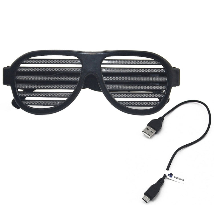 LED-CM03 LED Musical Shades Sound & Music Active LED Party Glasses with USB Charger