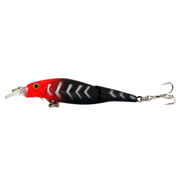 HENGJIA JM010-X 6# 8.8cm 7.4g 2-section Plastic Hard Baits Artificial Fishing Lures with Treble Hook, Random Color Delivery