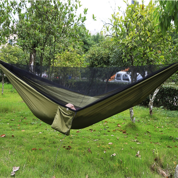 Portable Outdoor Parachute Hammock with Mosquito Nets