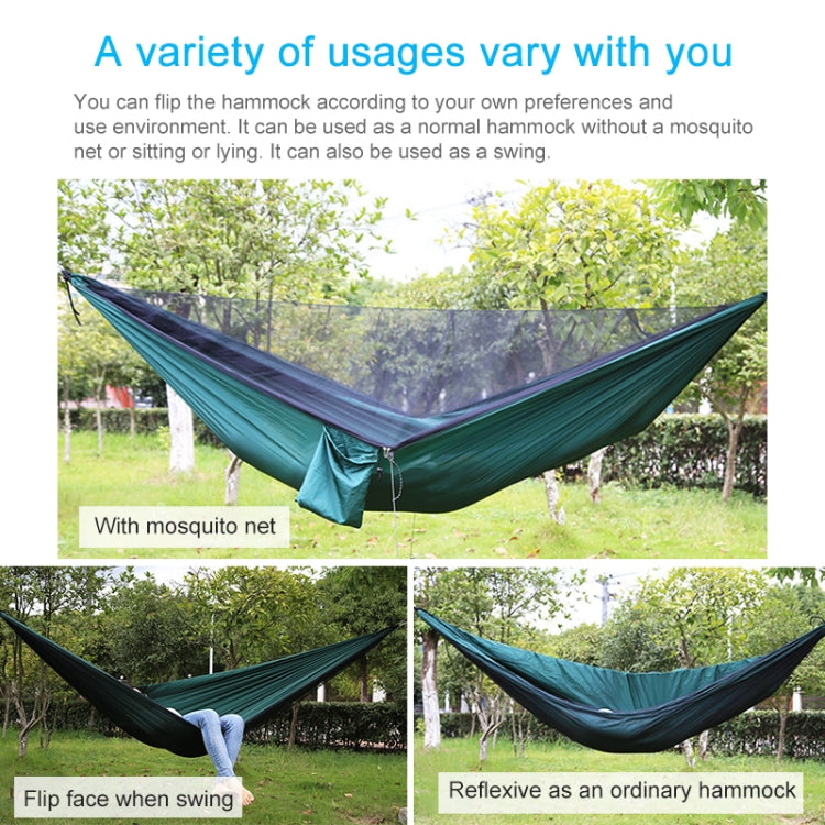 Portable Outdoor Parachute Hammock with Mosquito Nets