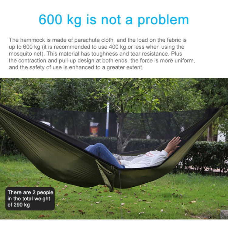 Portable Outdoor Parachute Hammock with Mosquito Nets