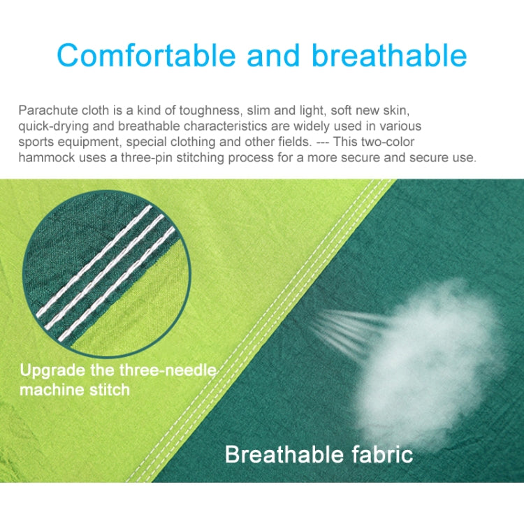 Portable Outdoor Parachute Hammock with Mosquito Nets