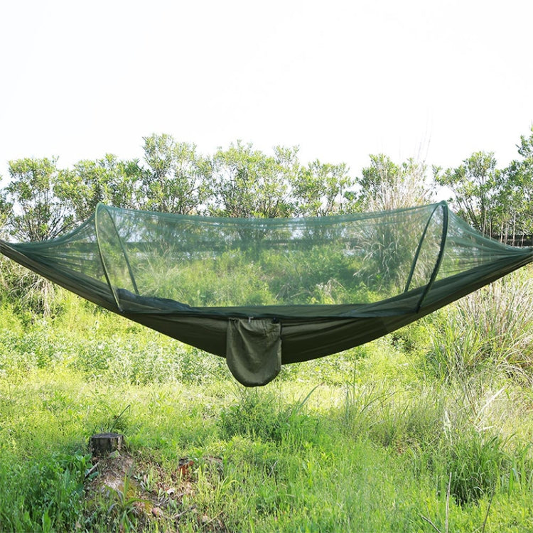 Portable Outdoor Camping Full-automatic Nylon Parachute Hammock with Mosquito Nets, Size : 250 x 120cm