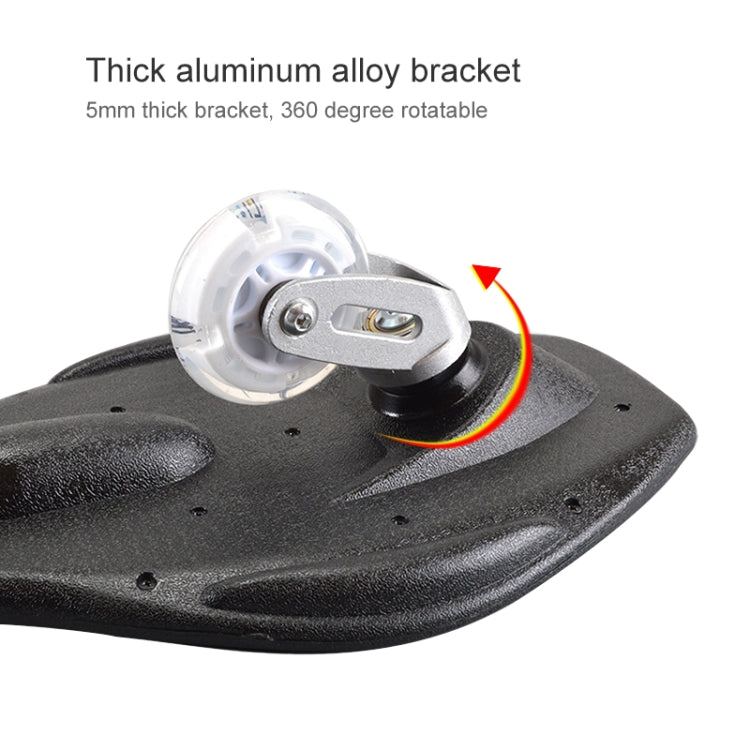 Fashion Vulcan Pattern Two-wheeled Skateboard Luminous Flash Wheel Vitality Board