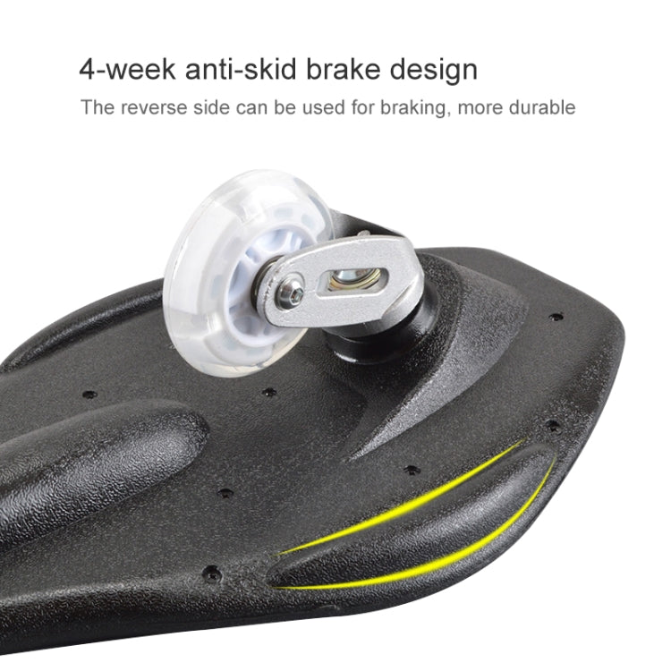 Fashion Vulcan Pattern Two-wheeled Skateboard Luminous Flash Wheel Vitality Board