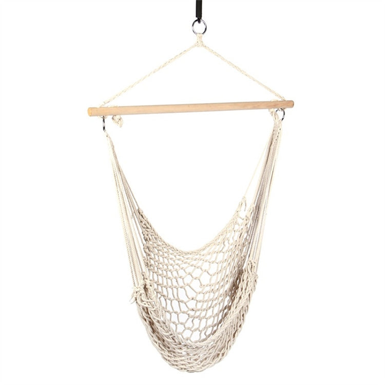 Aotu AT6732 Outdoor Cotton Rope Net Swing Frame Hanging Chair Hammock, Size: 130x90cm