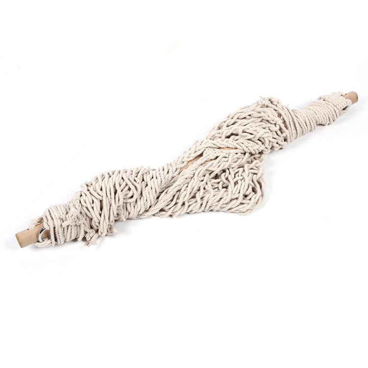 Aotu AT6732 Outdoor Cotton Rope Net Swing Frame Hanging Chair Hammock, Size: 130x90cm