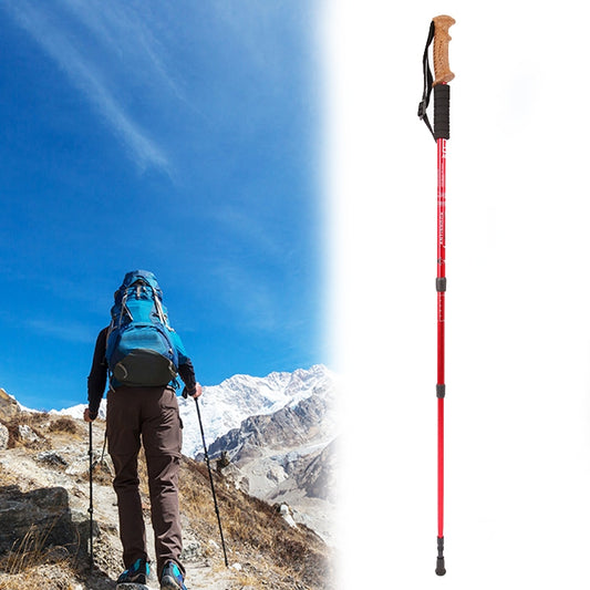 Aotu AT7551 135cm Aluminum Alloy Outdoor Camping Corky Trekking Poles