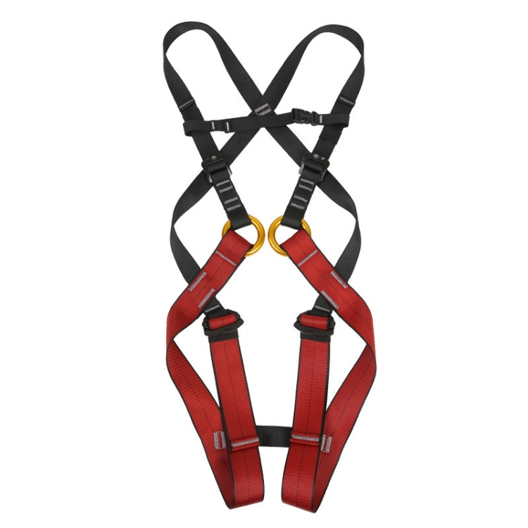 XINDA XDA9516 Outdoor Rock Climbing Polyester High-strength Wire Adjustable Downhill Whole Body Safety Belt Children Size: S