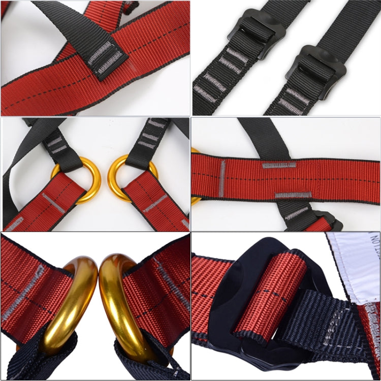 XINDA XDA9516 Outdoor Rock Climbing Polyester High-strength Wire Adjustable Downhill Whole Body Safety Belt Children Size: S