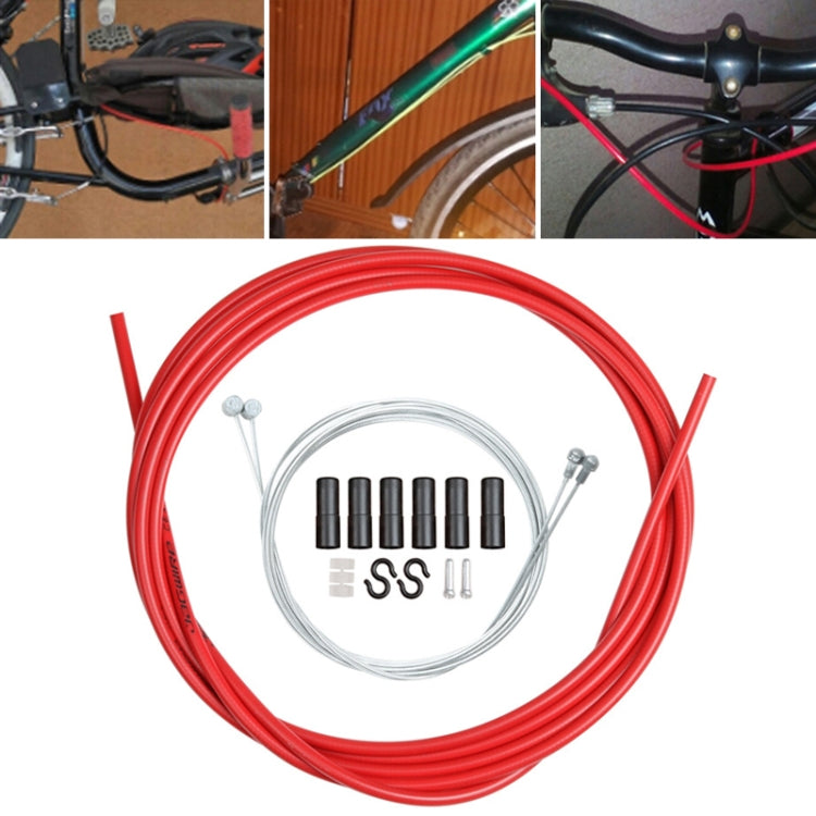 Universal Bicycle Brake Cable Tube Set, Black, Orange, Green, Grey, Blue, Red, White, Yellow