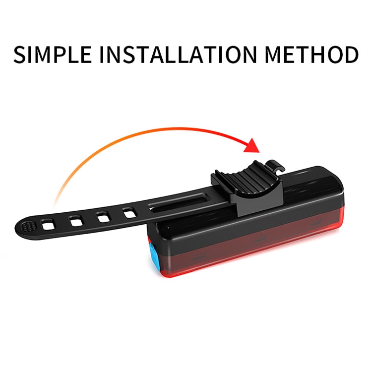 A02 Bicycle Taillight Bicycle Riding Motorcycle Electric Car LED Mountain Bike USB Charging Safety Warning Light (100 Hours, Color Box)