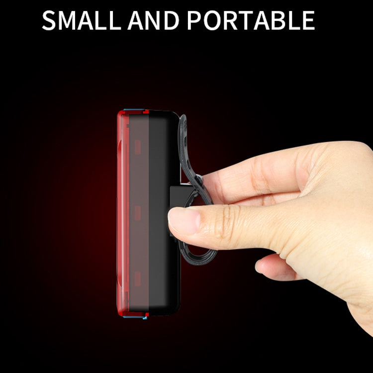 A02 Bicycle Taillight Bicycle Riding Motorcycle Electric Car LED Mountain Bike USB Charging Safety Warning Light (50 Hours, Plastic Bag)