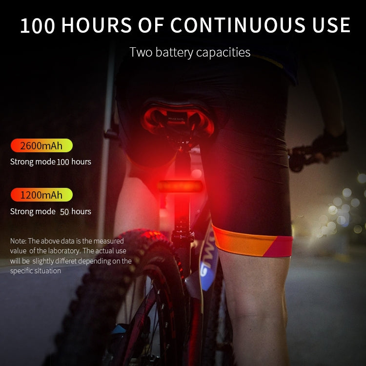 A02 Bicycle Taillight Bicycle Riding Motorcycle Electric Car LED Mountain Bike USB Charging Safety Warning Light (50 Hours, Plastic Bag)