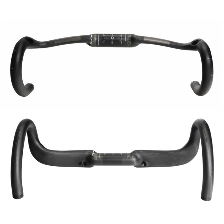 TOSEEK UD Carbon Fiber Texture Road Bike Handlebar, Size: 440mm (UD Matte)