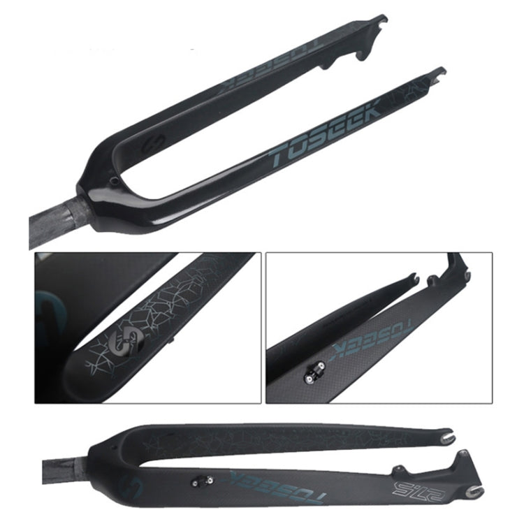 TOSEEK Ultra Light 27.5 Inch 405mm Mountain Bike Full Carbon Front Fork Straight Head Tube Disc Brake