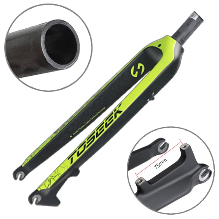 TOSEEK Ultra Light 29 Inch 435mm Mountain Bike Full Carbon Front Fork Straight Head Tube Disc Brake