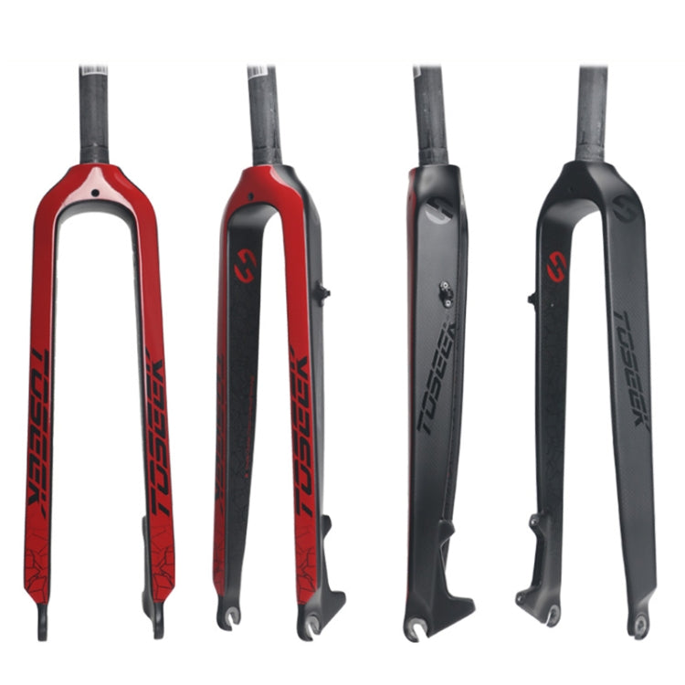 TOSEEK Ultra Light 29 Inch 435mm Mountain Bike Full Carbon Front Fork Straight Head Tube Disc Brake, 29 Inch 435mm
