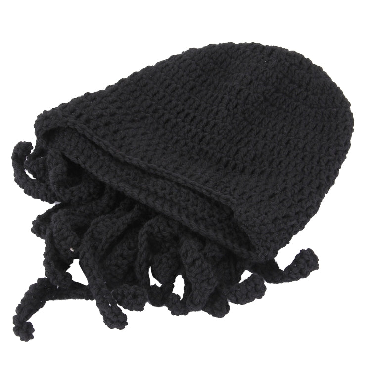 Amurleopard Unisex Barbarian Knit Beanie Octopus Tentacle Cap Winter Warm Face Mask Crochet Hat