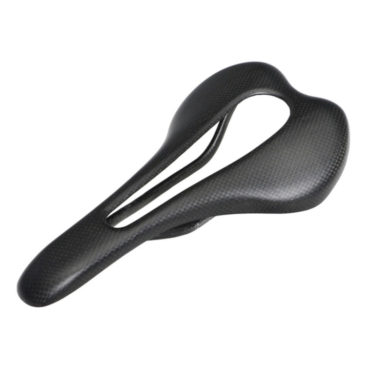 TOSEEK Road Bike Carbon Fiber Seat Bicycle Hollow Seat Saddle, 3K Texture + Extinction