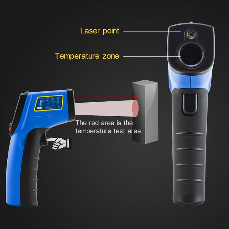 GM533A Portable Digital Laser Point Infrared Thermometer, Temperature Range: -50-530 Celsius Degree