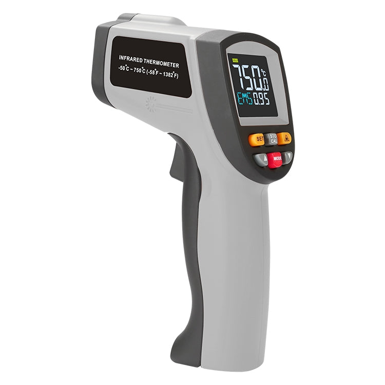 GT750 Portable Digital Laser Point Infrared Thermometer, Temperature Range: -50-750 Celsius Degree without Battery