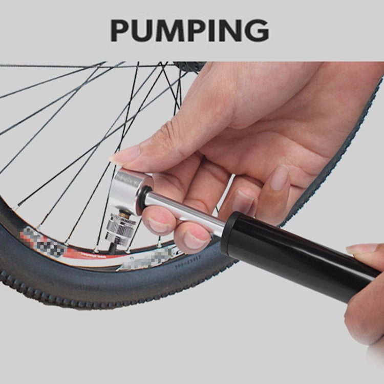 Manual Mini Portable Bicycle Aluminum Alloy Pump+ Glue-free Tire Patch + Fish-shaped Tire Lever
