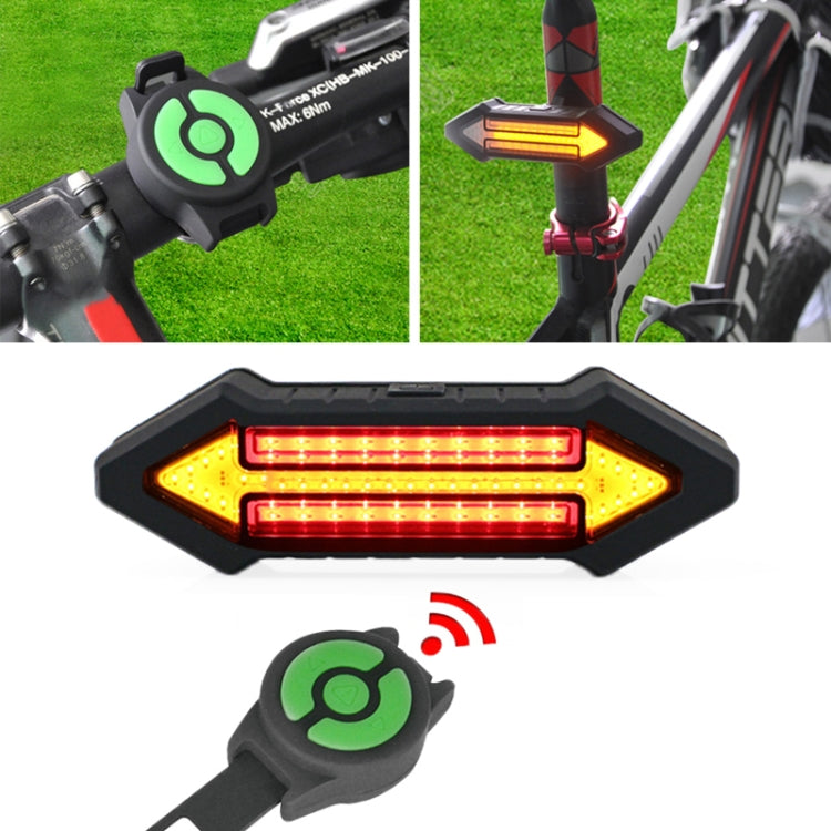 Bicycle Tail Light Intelligent Wireless Remote Control Turn Signal Warning Light