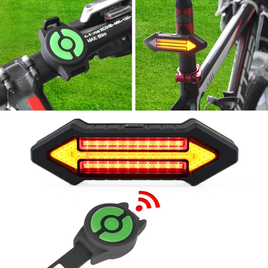 Bicycle Tail Light Intelligent Wireless Remote Control Turn Signal Warning Light
