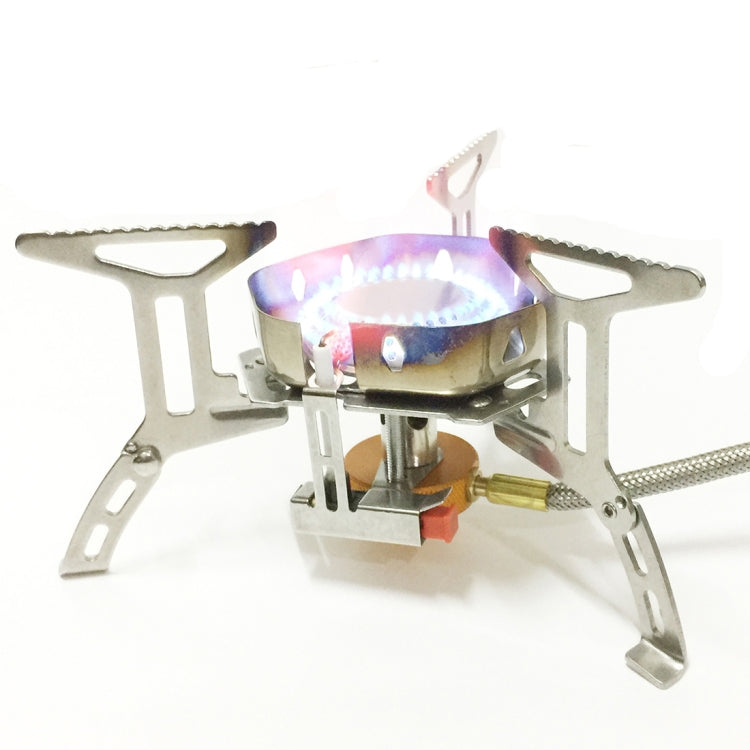S187 Outdoor Portable Mini Stainless Steel Camping Stove Windproof Gas Stove