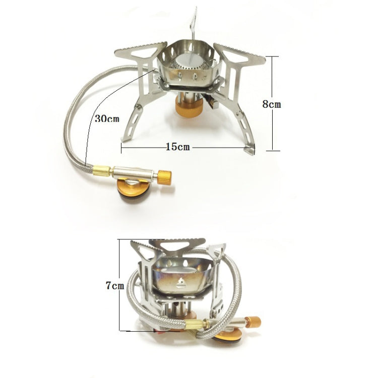 S187 Outdoor Portable Mini Stainless Steel Camping Stove Windproof Gas Stove