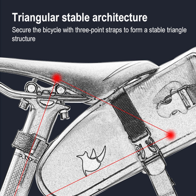 Rhinowalk TF551 2.5L Full Waterproof Bicycle Saddle Bag