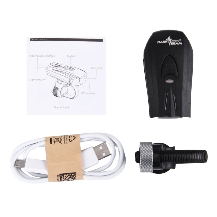 Waterproof USB Rechargeable 5 Modes Yellow & White Light 400LM COB LED Bike Taillight