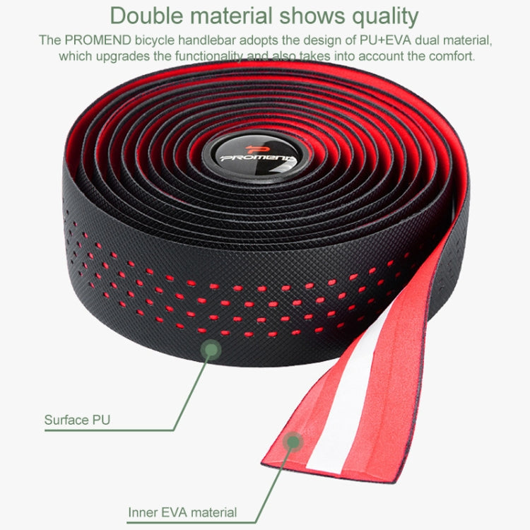 PROMEND GR-082 1 Pair Two-color Antiskid Bicycle Grips Tape