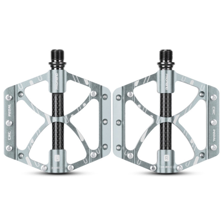 PROMEND PD-M52C 1 Pair Bicycle Aluminum Alloy + Carbon Fiber Tube Bearing Pedals