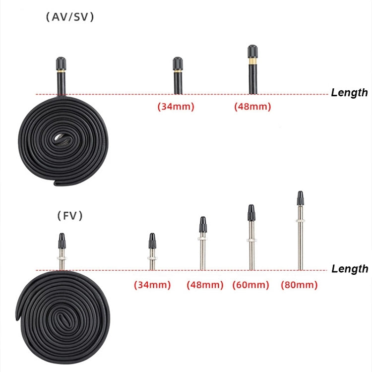 PROMEND 26 x 2.125 AV48 Mountain Bike Butyl Pneumatic Inner Tube