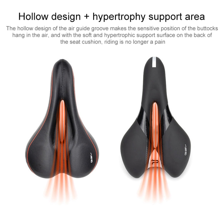PROMEND SD-567 Hollow Breathable Silicone Racing Bicycle Saddle