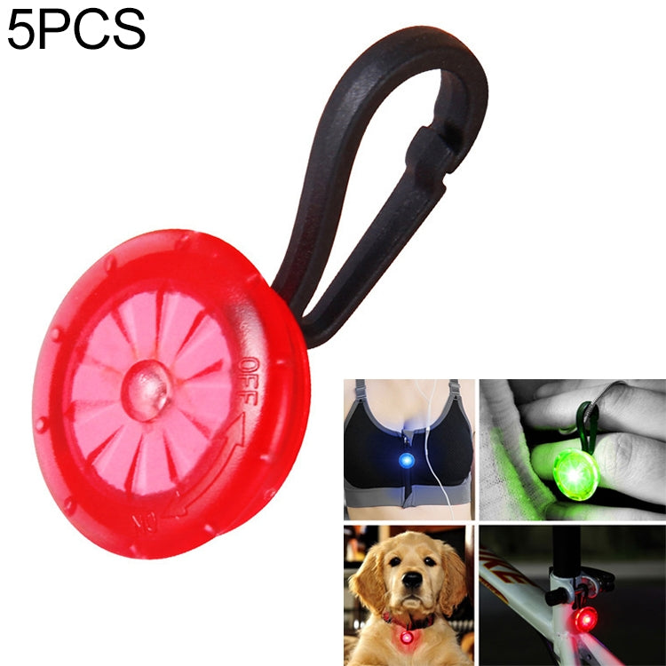 5 PCS Camping Night Running Arm Luminous Hanging Buckle Safety Light